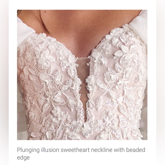 Maggie Sottero style: TANICA-GOWN ROMANTIC FLORAL FIT AND FLARE - Picture 9 of 12